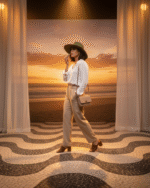 Sandalia salto bloco ( 5 cm/s ) - Marrom - Imagem 4