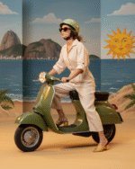 Sandalia salto bloco ( 5 cm/s ) - Dourada - Imagem 4