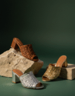 Sandália salto bloco (5 cm) - Prata - Imagem 3