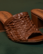 Sandalia salto bloco ( 5 cm/s ) - Marrom - Imagem 3